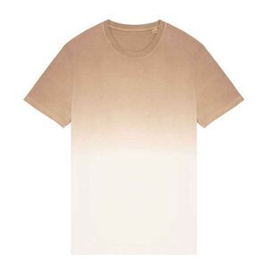 Native Spirit Unisex Adult Dip Dye T-Shirt / Wet Sand